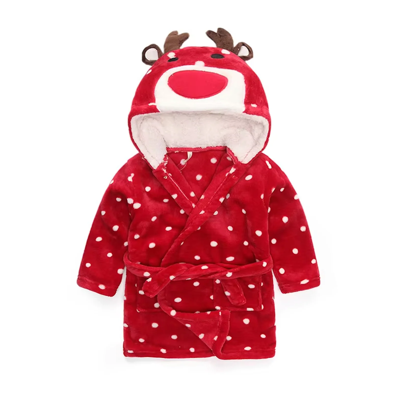 PEIGNOIR/ROBE DE CHAMBRE POLAIRE ENFANT ANIMAUX – Image 3