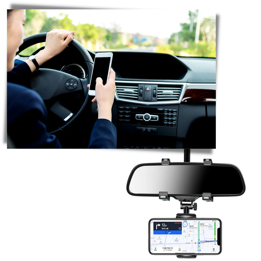 Support de téléphone pour rétroviseur de voiture – Image 8