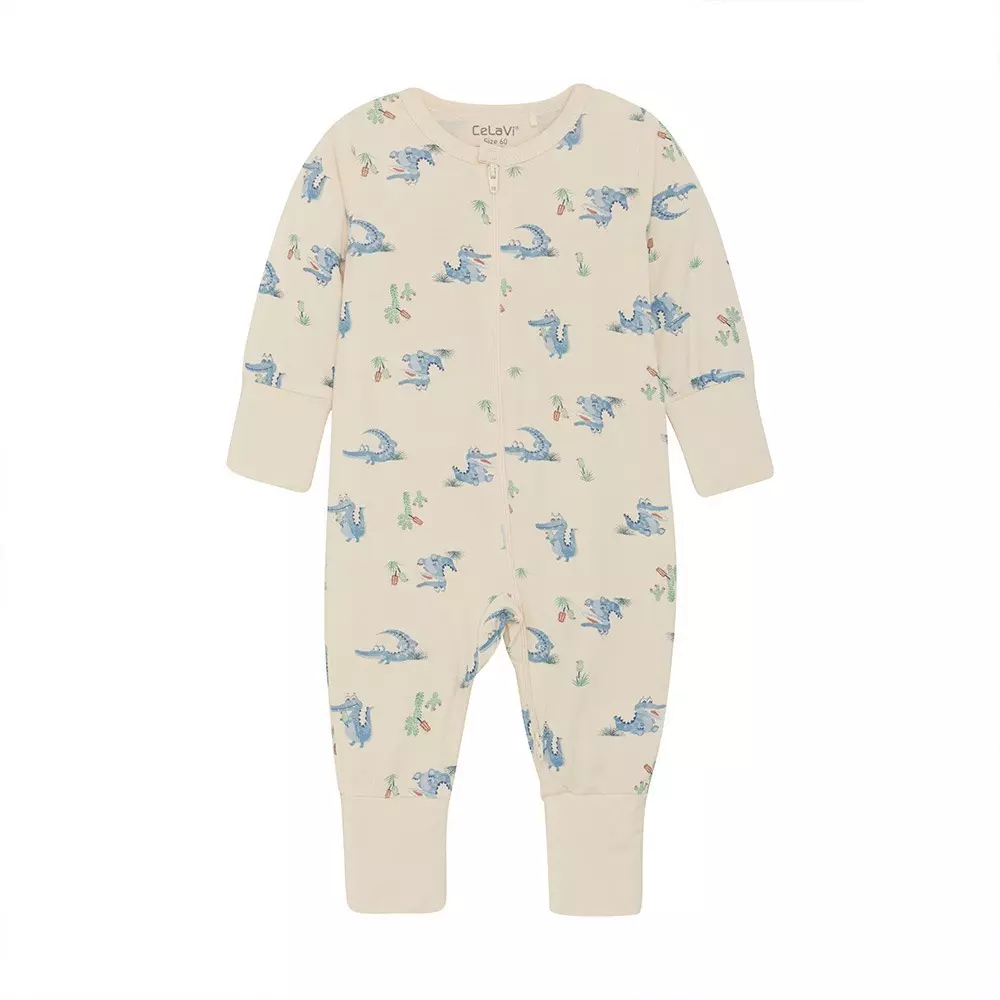 Pyjama bébé long crocodiles – Image 2