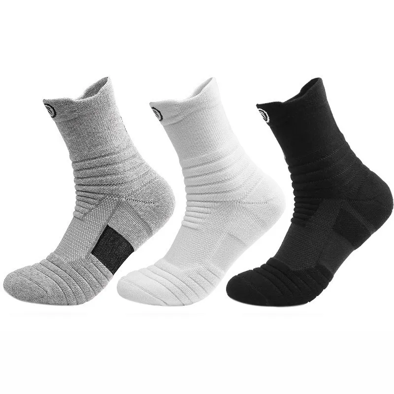 Lot de 3 paires de chaussettes thermiques en coton pour le football – Image 3
