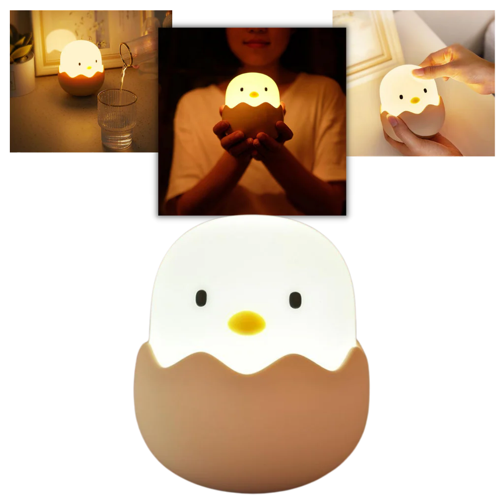 Lampe de nuit en forme de poussin