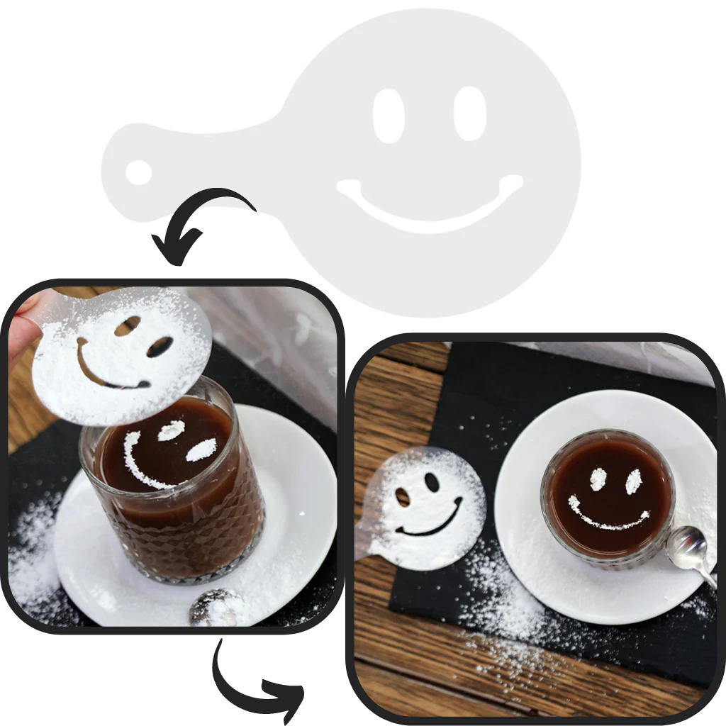 Pochoirs à café (16 pièces) – Image 6