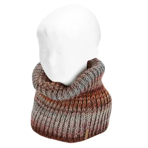 Snood en laine brun/orange