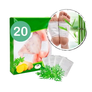 Patches naturels detoxifiants pour pieds (20pcs)