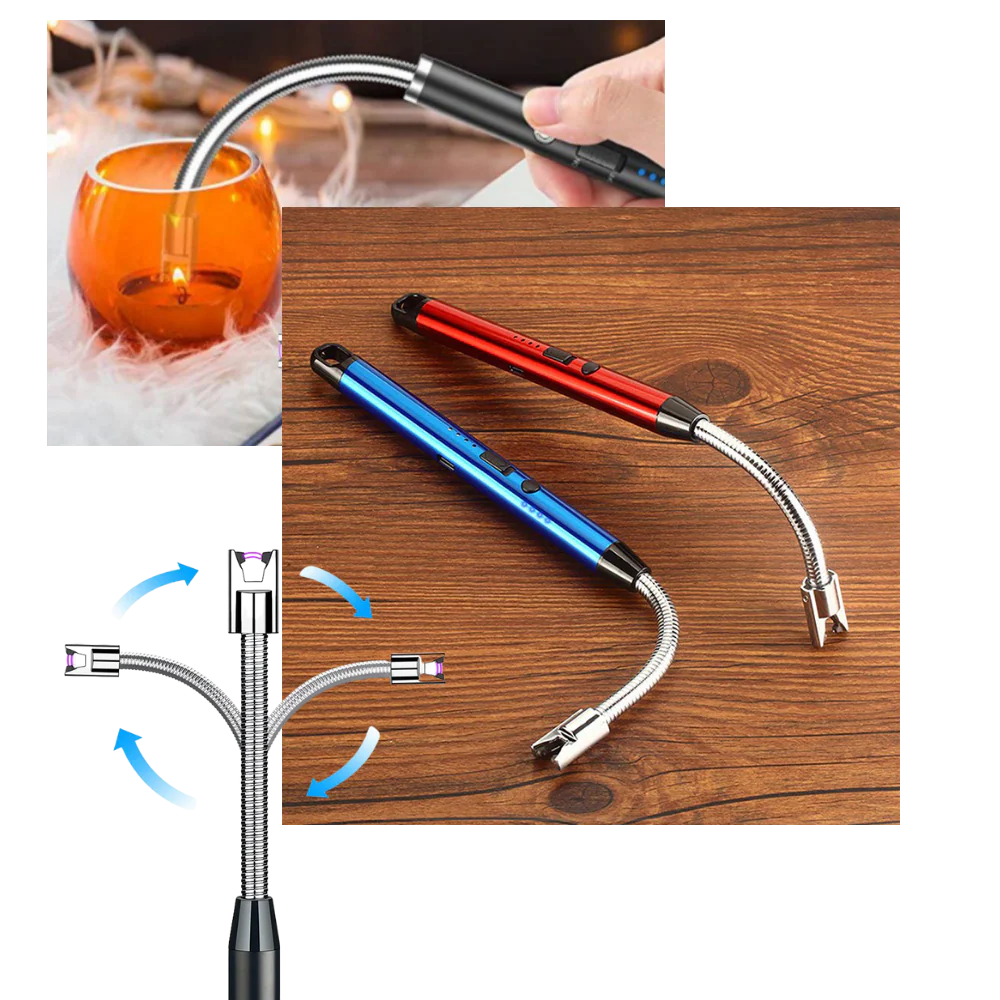 Briquet de cuisine rechargeable et résistant au vent – Image 5