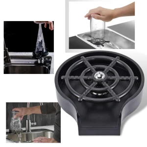 Laveuse et rinceuse automatique de verres