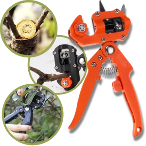 Sécateur de jardin et outil de greffage