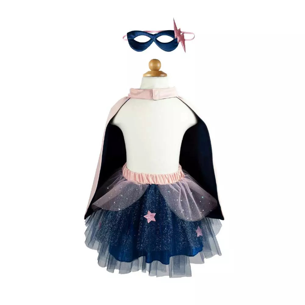 Tutu Super-Duper + cape + masque pink/navy – Image 2