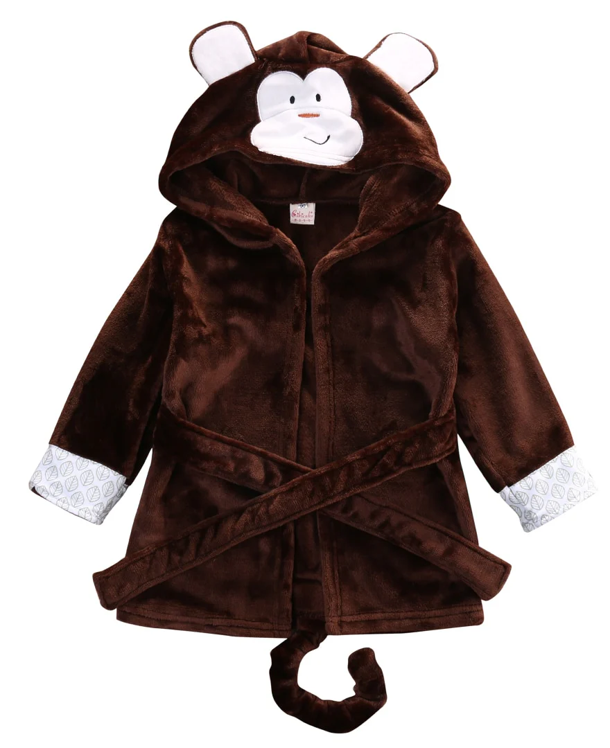 PEIGNOIR/ROBE DE CHAMBRE POLAIRE ENFANT ANIMAUX – Image 4