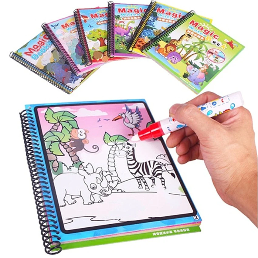 LIVRE EDUCATIF COLORIAGE MAGIQUE À L'EAU – Image 2