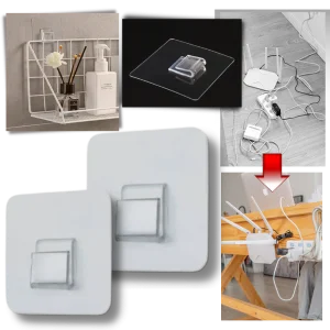 Lot de crochets muraux adhésifs