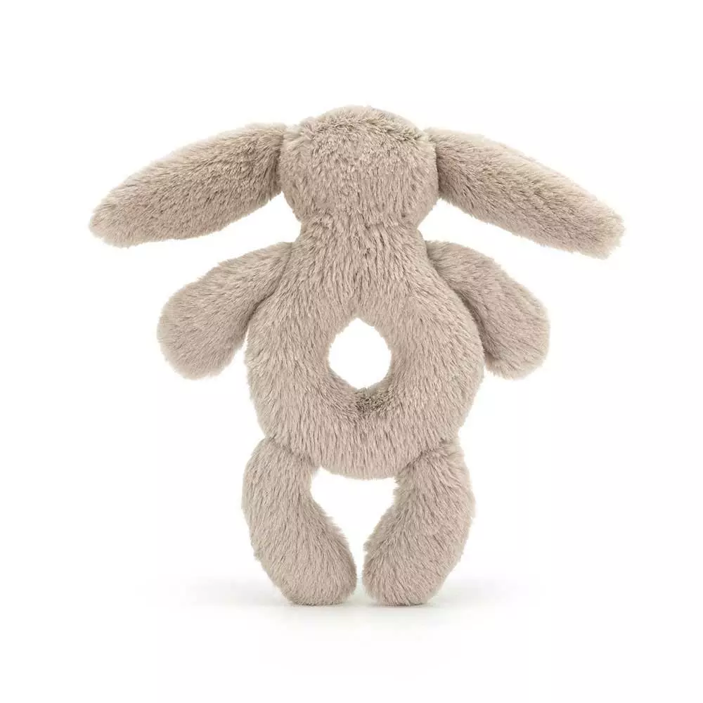 Bashful Beige Bunny Ring Rattle – Image 4
