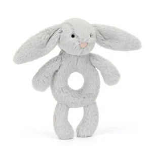 Bashful Silver Bunny Ring Rattle