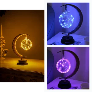 Lampe led "Lune" enchantée