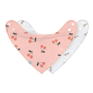 Bavettes bandana Happy Fuits Cherry (x2)