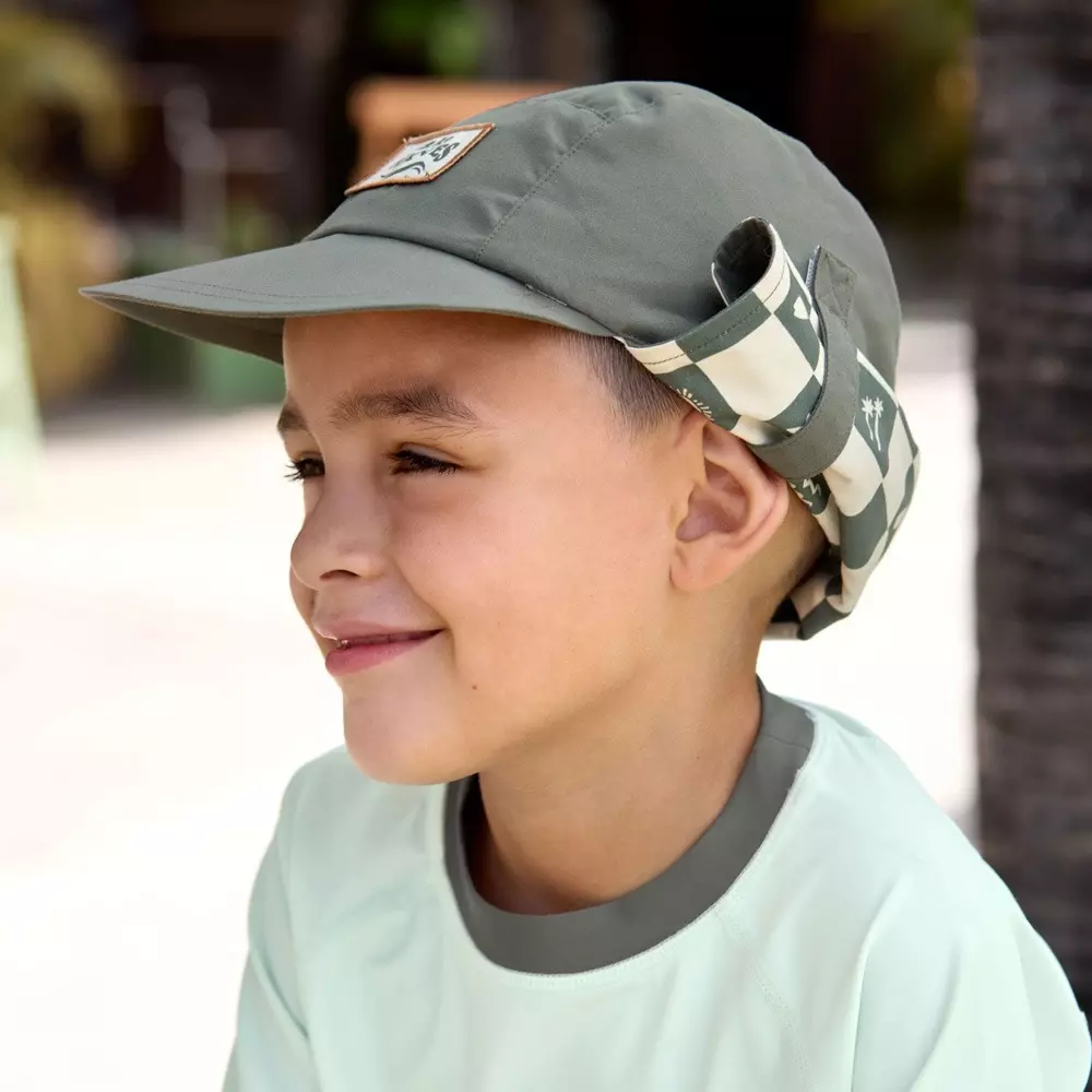 Casquette anti-UV Kids Check Patterns – Image 4