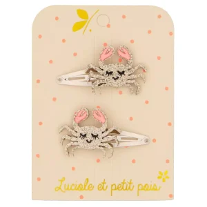 Barrettes crabes (paire)