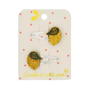 Barrettes mini citrons (paire)