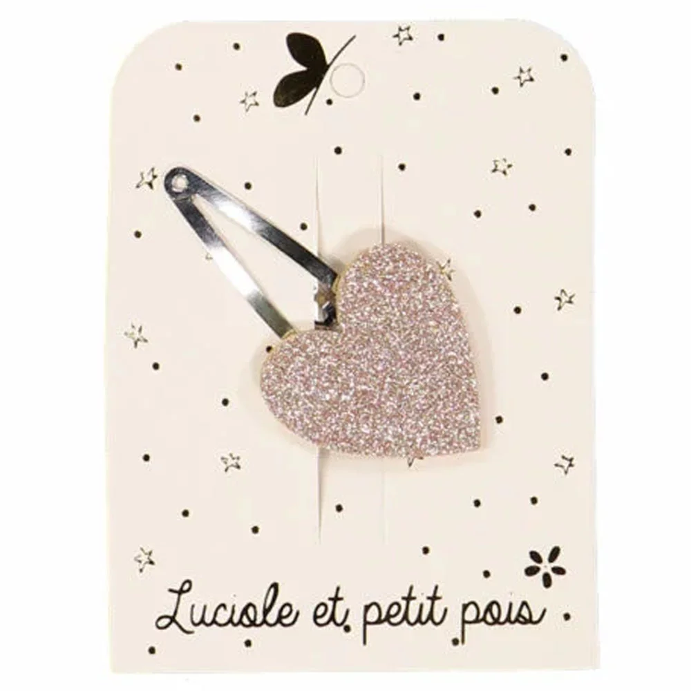 Barrette coeur paillettes – Image 3