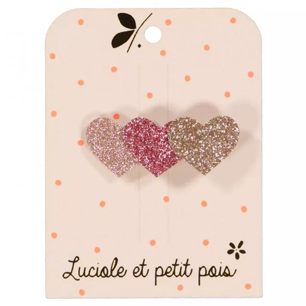 Barrette 3 coeurs