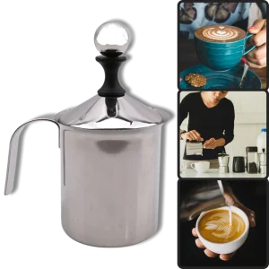 Mousseur manuel en acier inoxydable 400 ml