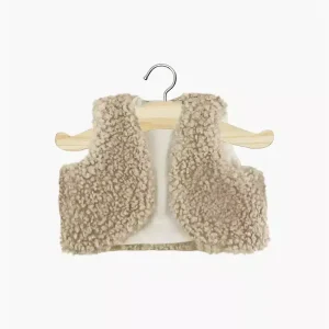 Amigas – Gilet sans manche Tao bouclette beige