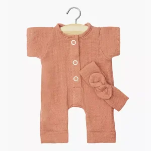 Babies – Combinaison Lili + headband marsala