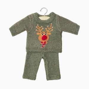 Ensemble 2p Pain d&rsquo;épice vert