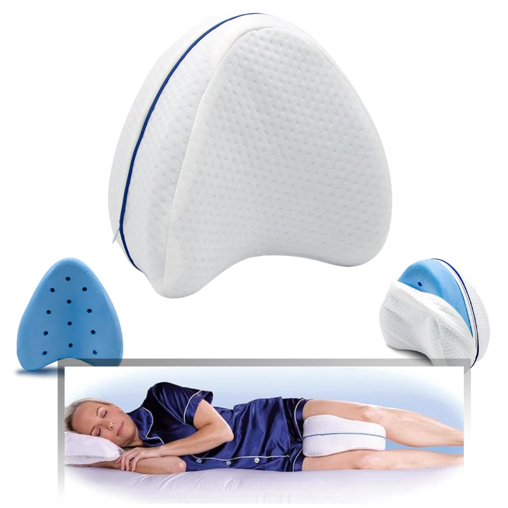 Coussin orthopédique pour genoux et jambes avec mousse à mémoire de forme