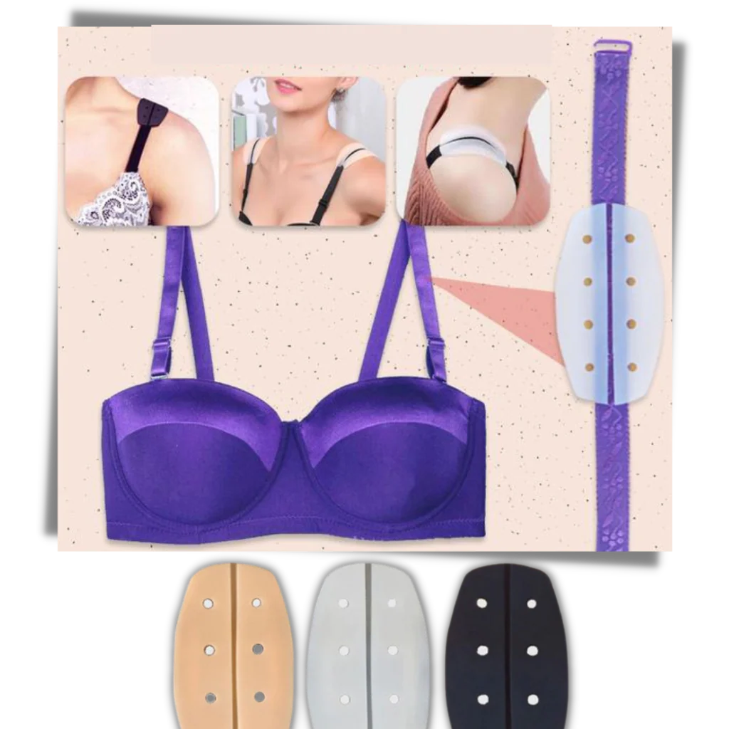 1 paire de protège-bretelles en silicone antidérapant pour soutien-gorge – Image 5