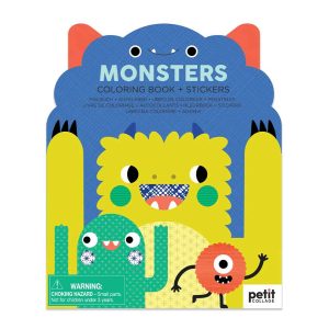 Cahier de coloriage + stickers Monsters