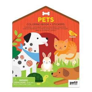 Cahier de coloriage + stickers Pets
