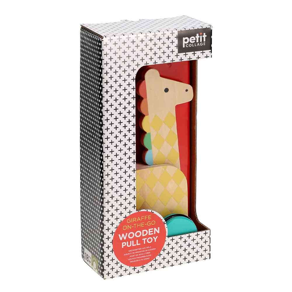 Girafe en bois à tirer – Image 4