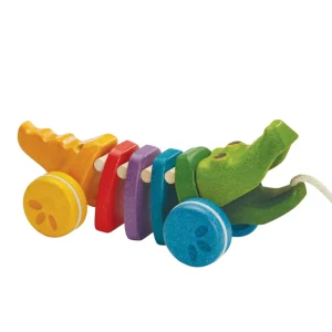 Alligator à tirer arc-en-ciel