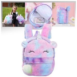 Sac à dos de Licorne en peluche pour filles