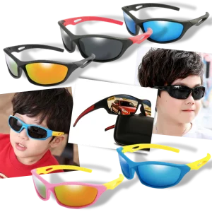 Lunettes de soleil de sport polarisantes avec sangle pour enfants