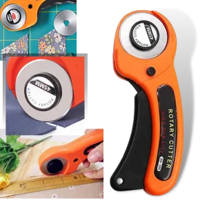 Coupeur rotatif pour tissus avec cinq lames de 45 mm