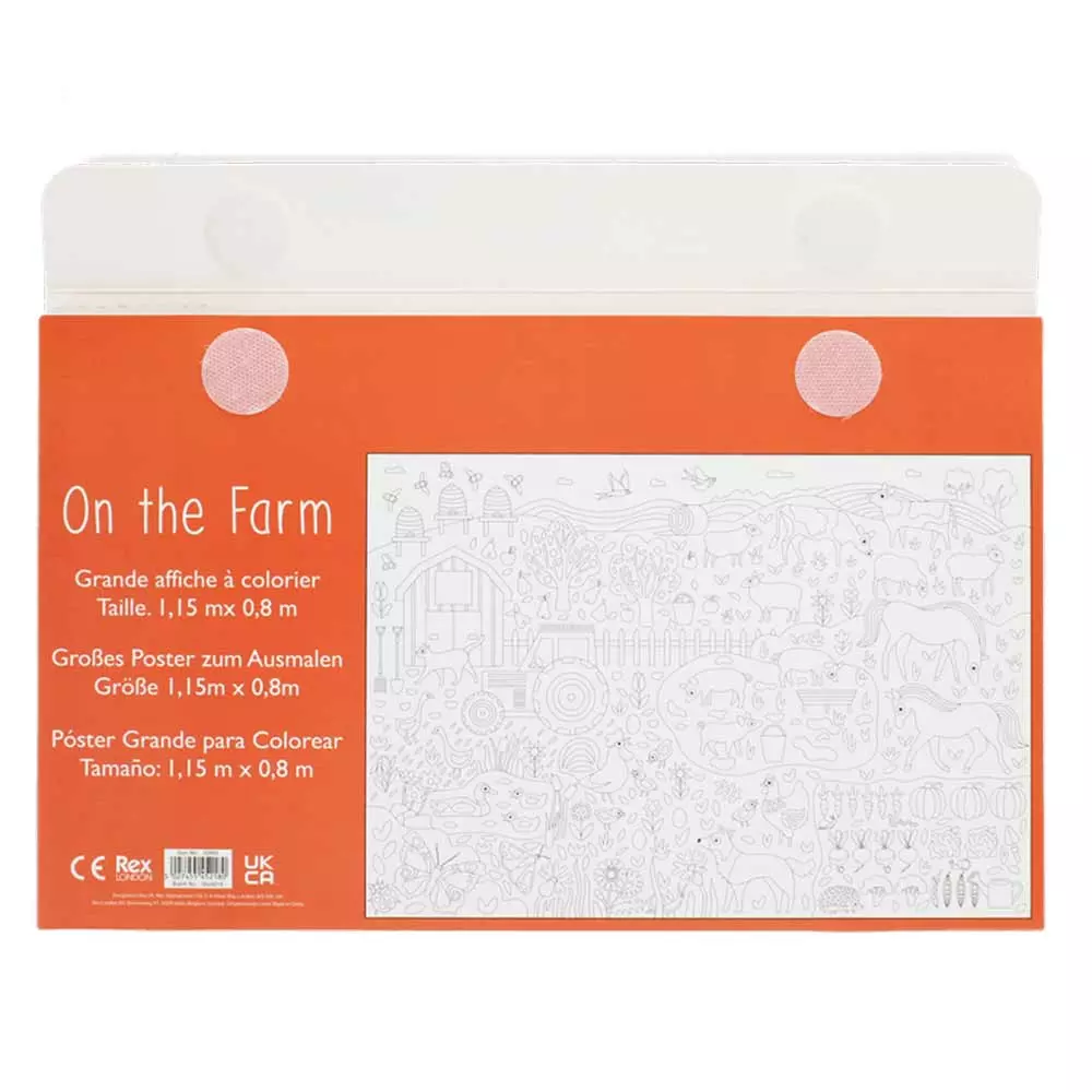 Grand poster à colorier + crayons – Image 5