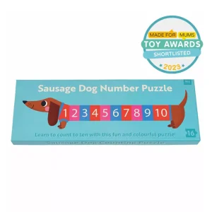 Puzzle pour apprendre à compter Sausage Dog
