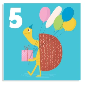 Carte anniversaire 5 ans