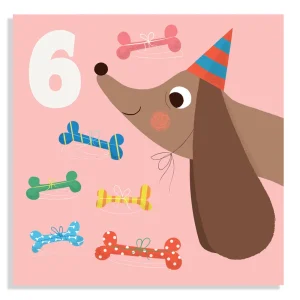 Carte anniversaire 6 ans