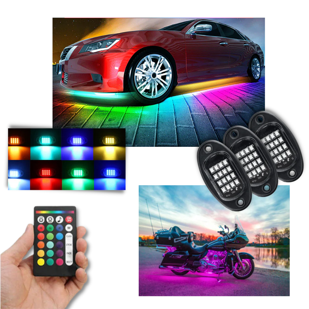 Ensemble de 8 lumières RVB pour véhicules – Image 8