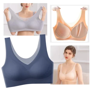 Soutien-gorge ultra-fin sans couture en soie glacée