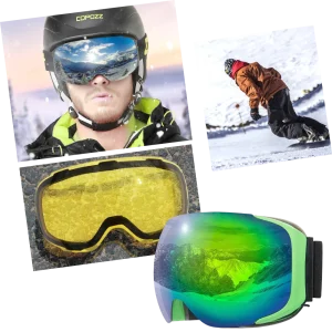 Lunettes de protection pour la neige avec un pack de verres