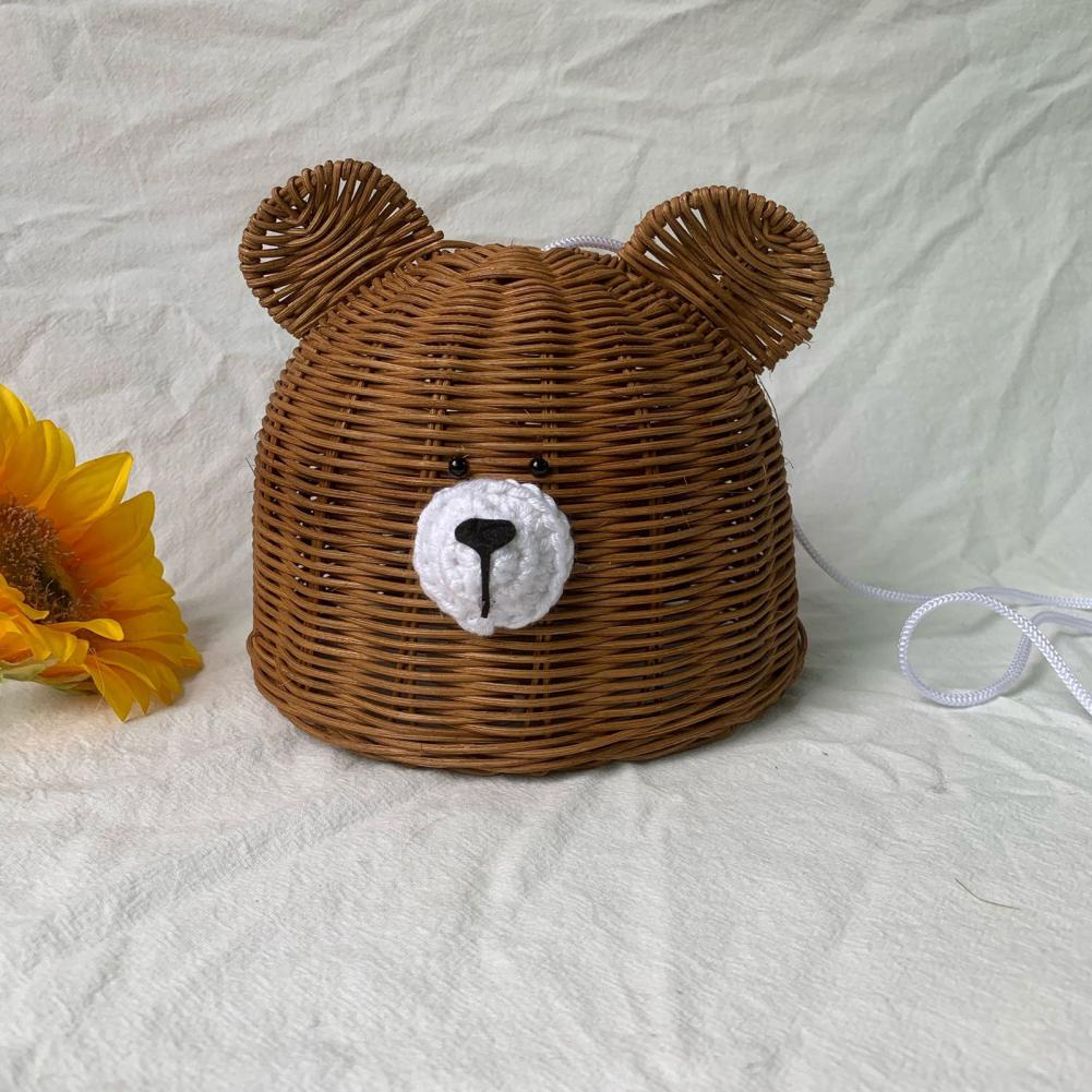 ABAT JOUR SUSPENSION LAMPE OURSON EN ROTIN – Image 3