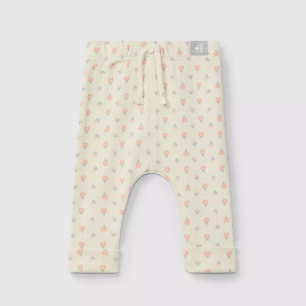 Leggings bébé fleuris – Image 2