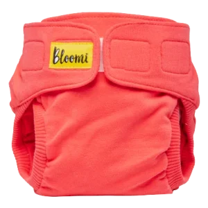 TE3 (tout-en-trois) à velcros ROUGE CORAIL – Bloomi