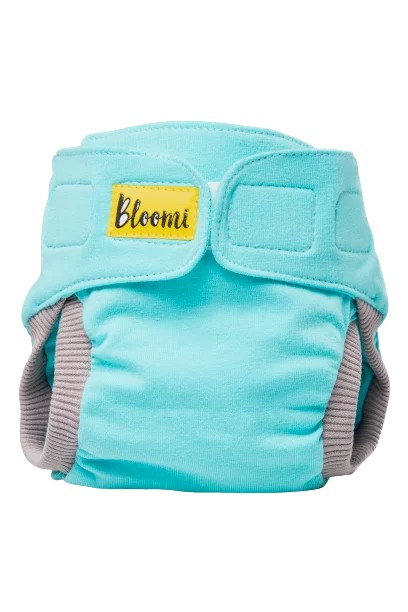 TE3 (tout-en-trois) à velcros CIEL TURQUOISE – Bloomi