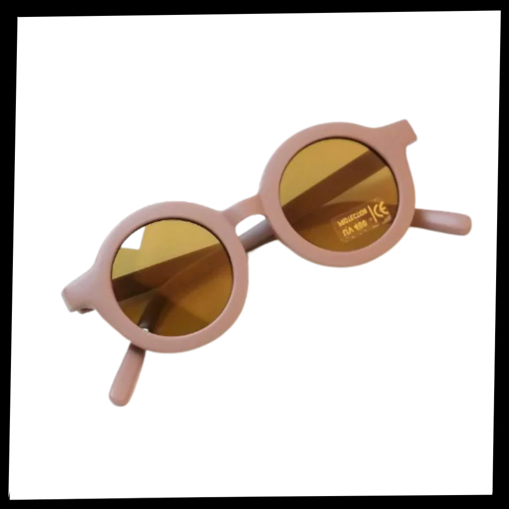 Lunettes de soleil rondes vintage pour enfant de 1 à 5 ans – Image 9