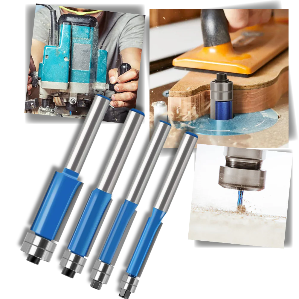 Fraises à roulement anti-rebond pour le bois